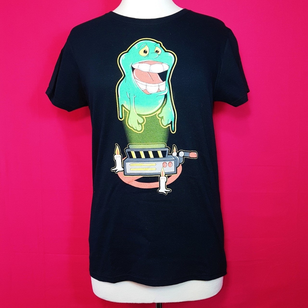 Vintage Ghostbusters 80s Slimer Graphic Tee